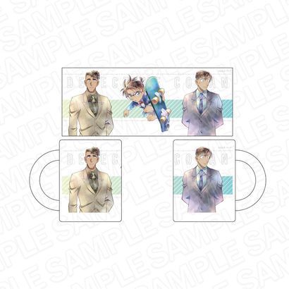 名探偵コナン PALE TONE series マグカップ 警察 Ver. 江戸川コナン＆高木渉＆白鳥任三郎 [キャラクターグッズ]