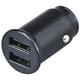 F328 [車内用品 シガーソケットタイプ充電器 DCパワープラグmini A×2 Type-A 2ポート 5V/合計MAX2.4A 12V/24V車用 iPhone Android]
