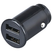 F328 [車内用品 シガーソケットタイプ充電器 DCパワープラグmini A×2 Type-A 2ポート 5V/合計MAX2.4A 12V/24V車用 iPhone Android]