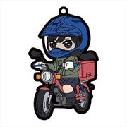 スーパーカブ きゃらいど ラバーストラップ 礼子 on CT110 [キャラクターグッズ]