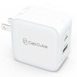 USB急速充電器 2ポートUSB-C Fast Charger（PD20W share） USB PD（パワーデリバリー）対応 20W USB-A×1/USB-C×1 折りたたみ式プラグ採用 ホワイト CCAC04-WH