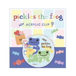 PCAC08 かえるのピクルス アクリルクリップ にじいろキャンディブルー [キャラクターグッズ]
