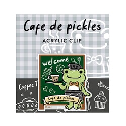 PCAC09 かえるのピクルス アクリルクリップ cafe de pickles welcome [キャラクターグッズ]