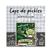 PCAC09 かえるのピクルス アクリルクリップ cafe de pickles welcome [キャラクターグッズ]