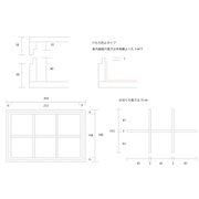 高級桐弁当箱 6仕切 外寸264×180×H56mm 1CS/30個 SD197232-30