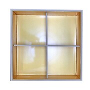 白松おせち箱6寸 4仕切板・金内装紙付き本体 内寸約183×183×H45mm 10個 SD197153-10