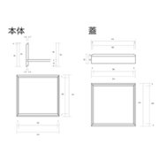 桐おせち箱7寸 蓋 （仕切板・内装紙は付属しておりません）10個 SD197175-10