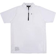 WG5MTG06 10 WHT M [ゴルフシャツ メンズ ハイブリッドジップシャツ Mサイズ ホワイト]
