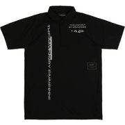 WG5MTG10 90 BLK M [ゴルフシャツ メンズ グラフィックジップポロ Mサイズ ブラック]