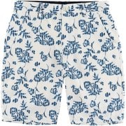 CL5MTC14 10 XXL [ストライプフラワーハーフパンツ XXLサイズ ホワイト]