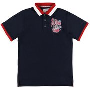 CL5MTG56 48 NVY S [ゴルフシャツ メンズ POPプリントポロ Sサイズ ネイビー]
