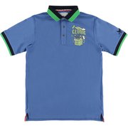 CL5MTG56 40 BLU XXL [ゴルフシャツ メンズ POPプリントポロ XXLサイズ ブルー]