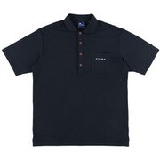 FD5MTG27 48 NVY XL [ゴルフシャツ メンズ シアサッカーポロシャツ XLサイズ ネイビー]