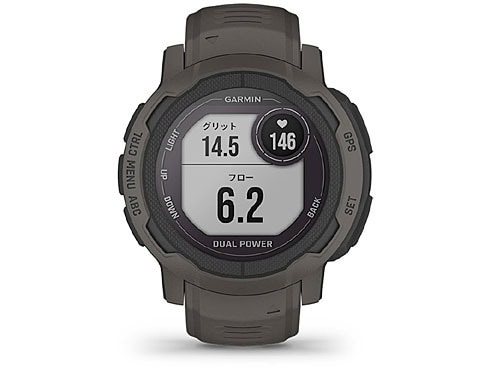 ガーミン GARMIN Instinct 2 Dual Power（インスティンクト ツー デュアルパワー） Graphite（グラファイト）  45mm シリコンバンド Suica対応 GPSスマートウォッチ 010-02627-40 通販【全品無料配達】 - ヨドバシ.com