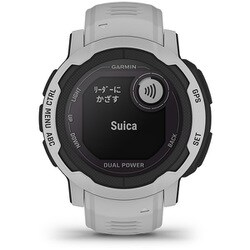 ガーミン Instinct2 Dual Power Mist Gray Garmin Instinct 2 Solar (Mist Gray) Rugged GPS Smartwatch