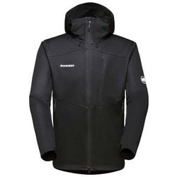 アルティメット セブン ソフトシェル フードジャケット アジアンフィット メン Ultimate VII SO Hooded Jacket AF Men 1011-01780 0001 black Mサイズ(日本：Lサイズ) [ソフトシェルジャケット メンズ]