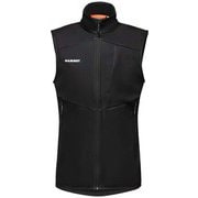 アルティメット セブン ソフトシェル ベスト メン Ultimate VII SO Vest Men 1011-01830 0001 black Sサイズ(日本：Mサイズ) [アウトドア ベスト メンズ]