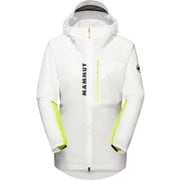 Aenergy WB Hooded Jacket Women 1012-00590 00641 white-highlime Mサイズ(日本：Lサイズ) [アウトドア ウインドブレーカー レディース]