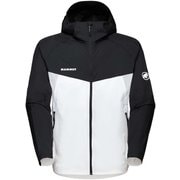 Convey WB Hooded Jacket AF Men 1012-00530 0246 white-black Lサイズ(日本：XLサイズ) [アウトドア ウインドブレーカー メンズ]