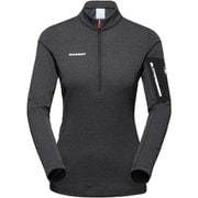 エナジーライト ミッドレイヤー ハーフジッププル ウィメン Aenergy Light ML Half Zip Pull Women 1014-03790 00189 black-phantom Mサイズ(日本：Lサイズ) [アウトドア フリース レディース]