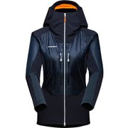 アイスフェルド ソフトシェル ハイブリッド フーデット ジャケットウィメン Eisfeld SO Hybrid Hooded Jacket Women 1011-01270 5924 night Sサイズ(日本：Mサイズ) [アウトドア ソフトシェルジャケット レディース]