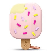 AirPods 3 対応ケース カラビナ 付き 耐衝撃 シリコン ICE CREAM ラブリーピンク EL_AP3CSSCIE_PK