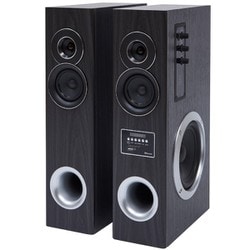 希少名品☆　Qriom　タワースピーカー Qriom(キュリオム) TWS-72-DB タワー型アンプ内蔵ダブル
