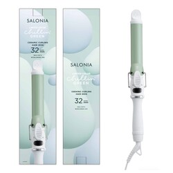 【新品未使用】SALONIA完売品♡カールヘアアイロン チリングリーン 32mm 市場シェア⽇本⼀*のSALONIAから春夏限定カラー「Chillin