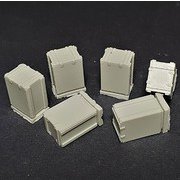 レジン製ディティールアップパーツ PZ35696 米・3インチ砲弾用・木製弾薬箱6個 [1/35 プラモデルパーツ]