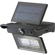 LS-S140PFR4-K [monban ソーラー式センサーライト パネル折りたたみ 白色LED ブラック]