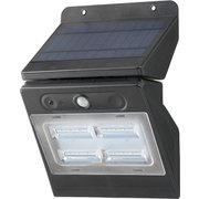 LS-S140SR4-K [monban ソーラー式センサーライト パネル取り外し 白色LED ブラック]