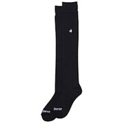 QGCTJB01 22-24 BK [定番ニーハイソックス レディース 抗菌防臭/足底パイル/足底サポート 22～24cm ブラック]
