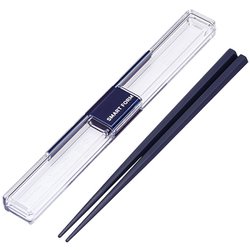 H-591 箸 箸箱 セット 19.5cm とっても強い ケース入り NV