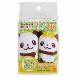 おしぼり 2枚入 るんるん パンダ P-3510