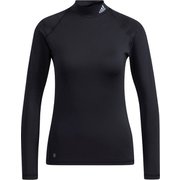 AD22SS SS381 TOPS BK HA3285 J/OT [ゴルフシャツ レディース ソリッド 長袖インナーモックネックシャツ J/OT ブラック]