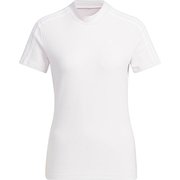 AD22SS ZF363 T-SHIRTS AP HA0210 J/XOT [ゴルフシャツ レディース スリーストライプス 半袖モックネックシャツ J/XOT オールモストピンク]