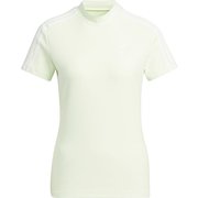 AD22SS ZF363 T-SHIRTS AL HA0220 J/OT [ゴルフシャツ レディース スリーストライプス 半袖モックネックシャツ J/OT オールモストライム]