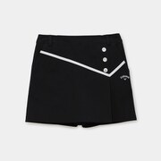 CWA22L C22128200_1010_L BK [ゴルフスカート レディース 8WAYストレッチ ツイルスカート Lサイズ ブラック]