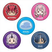 転生したらスライムだった件 ちゅるキャラミニ缶バッジ　5個セット B リムル（スライム）＆ベニマル＆シュナ＆シオン＆ソウエイ [キャラクターグッズ]