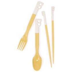 キャンパーカトラリーセット Camper Cutlery Set CH62-1734 W080 Natural/Yellow2 [アウトドア カトラリーセット]