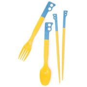 キャンパーカトラリーセット Camper Cutlery Set CH62-1734 A081 Blue/Yellow [アウトドア カトラリーセット]