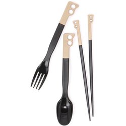 キャンパーカトラリーセット Camper Cutlery Set CH62-1734 B069 Brown/Black [アウトドア カトラリーセット]