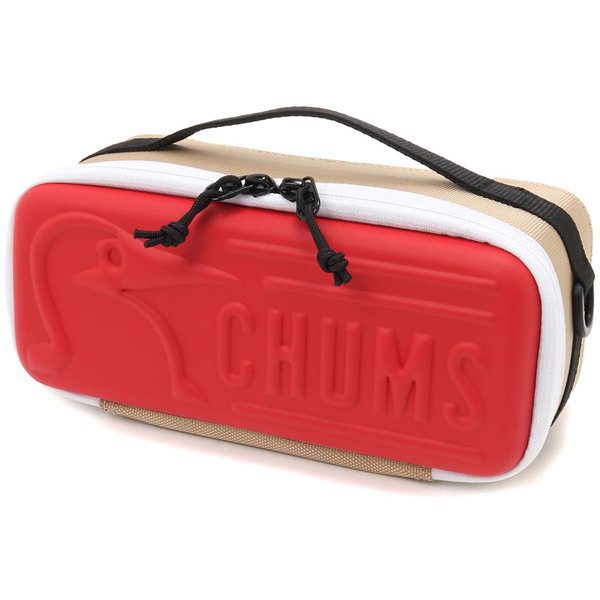 チャムス CHUMSマルチハードケース S Multi Hard Case S CH62-1822 B044 Beige/Red [アウトドア ケース]Ω