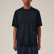 ストレッチ メランジ ティーシャツ Stretch Melange T-shirt GA62101P ブラック(BK) Sサイズ [ランニングウェア シャツ メンズ]