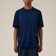 ストレッチ メランジ ティーシャツ Stretch Melange T-shirt GA62101P インディゴ(ID) Lサイズ [ランニングウェア シャツ メンズ]