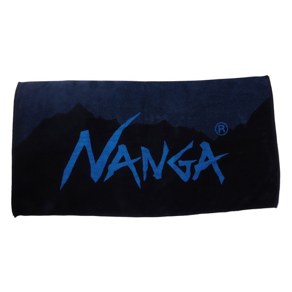 NANGA ナンガロゴ バスタオル NANGA LOGO BATH TOWEL N13N BLU [バスタオル]Ω