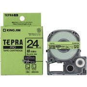 テプラPROテープ 24mm幅 マット緑 黒文字 SB24G