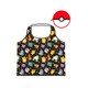 PMAP1923 ポケットモンスター ポーチ付きショッピングバッグ パターン/ブラック [キャラクターグッズ]