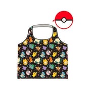 PMAP1923 ポケットモンスター ポーチ付きショッピングバッグ パターン/ブラック [キャラクターグッズ]