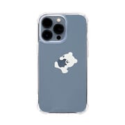 168269i13P [iPhone 13 Pro用 ハイブリクリアケース リンゴ/クマチャン]
